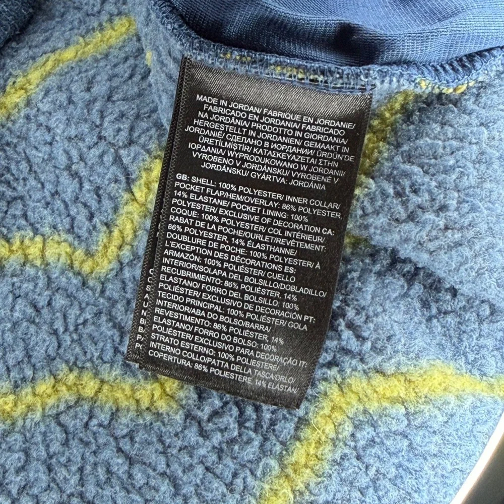 The North Face Fleece Jacket Mens Large Blue Yellow Gordon Lyons Snap Up